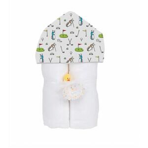 NEW BABY JAR kid's deluxe hooded towel in par-tee